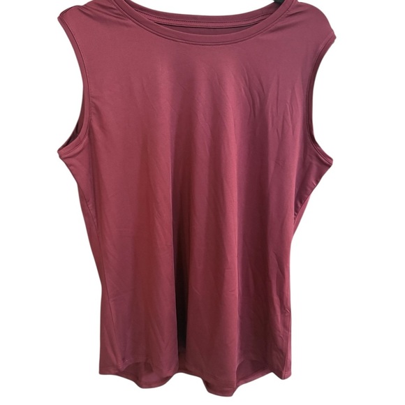 Vibrant Red Sleeveless Muscle Tee - Picture 2 of 5